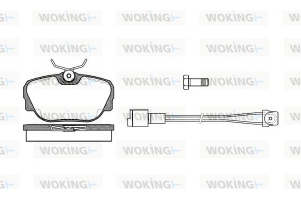 Woking Σετ τακάκια, Δισκόφρενα - P3963.02