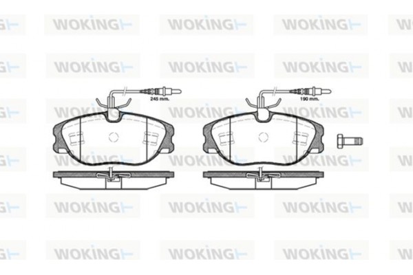 Woking Σετ τακάκια, Δισκόφρενα - P2053.44