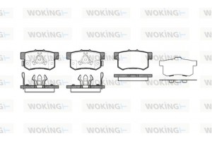 Woking Σετ τακάκια, Δισκόφρενα - P2253.04