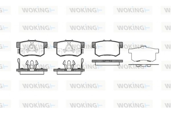 Woking Σετ τακάκια, Δισκόφρενα - P2253.04