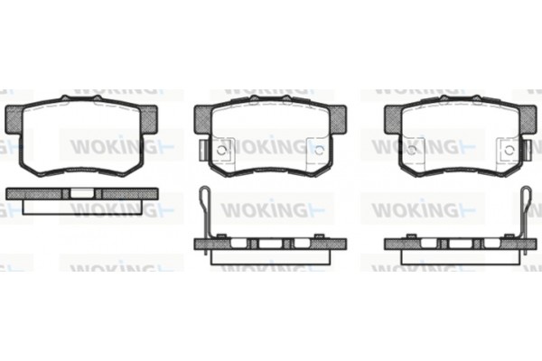 Woking Σετ τακάκια, Δισκόφρενα - P2253.52