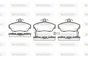Woking Σετ τακάκια, Δισκόφρενα - P2303.02