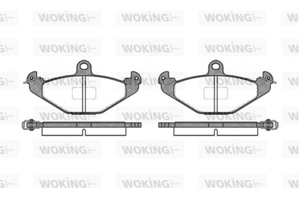 Woking Σετ τακάκια, Δισκόφρενα - P2453.10