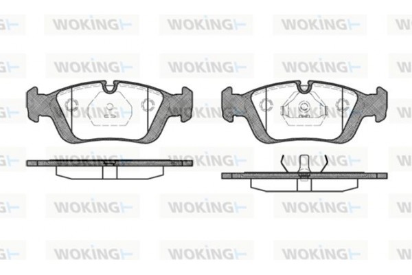 Woking Σετ τακάκια, Δισκόφρενα - P2843.00