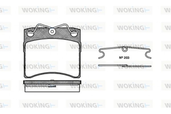 Woking Σετ τακάκια, Δισκόφρενα - P2853.00