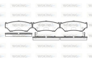 Woking Σετ τακάκια, Δισκόφρενα - P2893.12