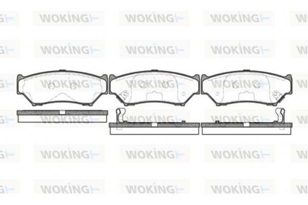 Woking Σετ τακάκια, Δισκόφρενα - P2893.12