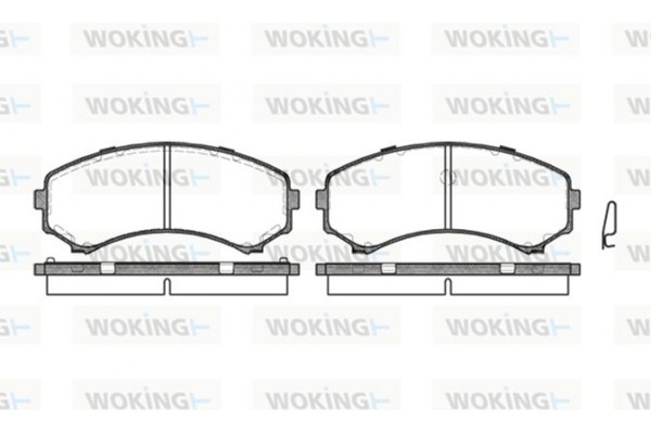 Woking Σετ τακάκια, Δισκόφρενα - P2963.00