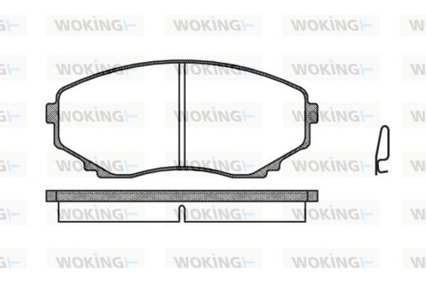 Woking Σετ τακάκια, Δισκόφρενα - P2973.00