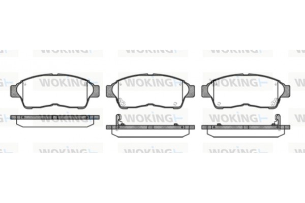 Woking Σετ τακάκια, Δισκόφρενα - P5023.02