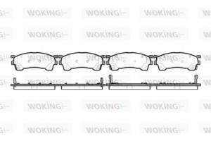 Woking Σετ τακάκια, Δισκόφρενα - P5153.04