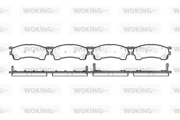 Woking Σετ τακάκια, Δισκόφρενα - P5153.04