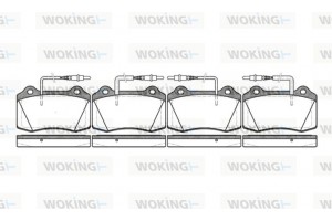 Woking Σετ τακάκια, Δισκόφρενα - P5343.14