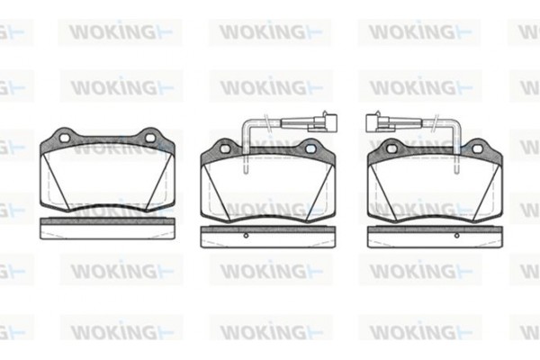 Woking Σετ τακάκια, Δισκόφρενα - P5343.22