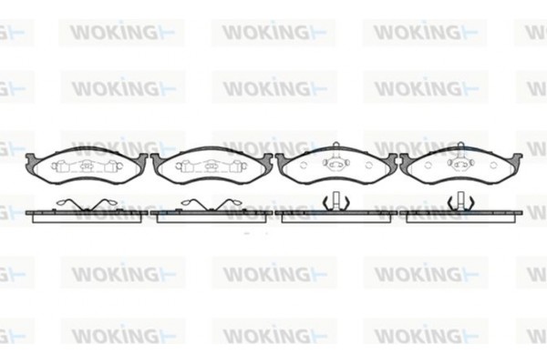 Woking Σετ τακάκια, Δισκόφρενα - P5673.00