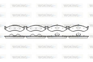 Woking Σετ τακάκια, Δισκόφρενα - P5673.20