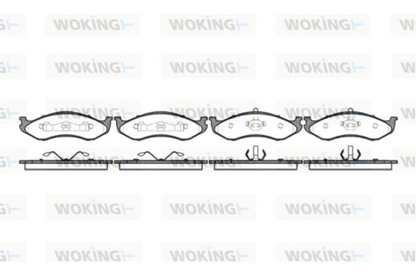 Woking Σετ τακάκια, Δισκόφρενα - P5673.20