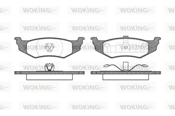 Woking Σετ τακάκια, Δισκόφρενα - P5823.00