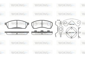 Woking Σετ τακάκια, Δισκόφρενα - P5883.00