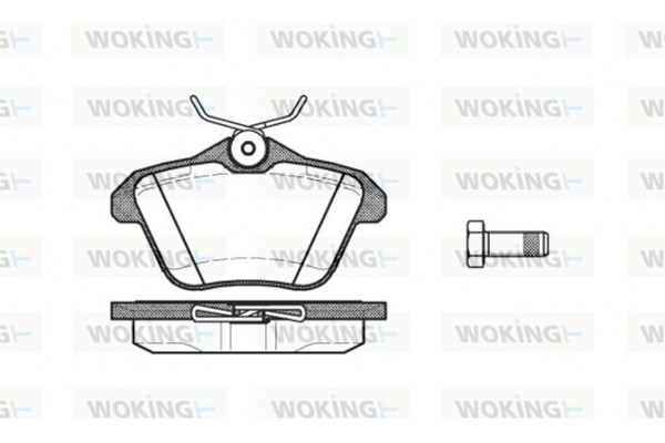 Woking Σετ τακάκια, Δισκόφρενα - P4813.10