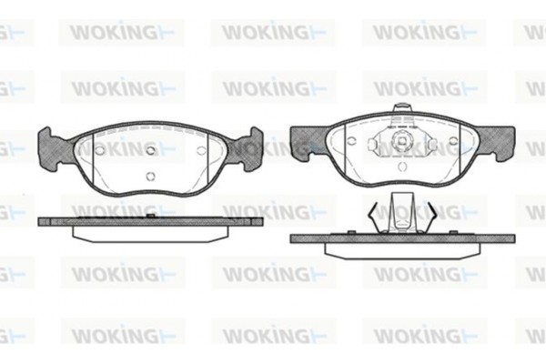 Woking Σετ τακάκια, Δισκόφρενα - P4873.00