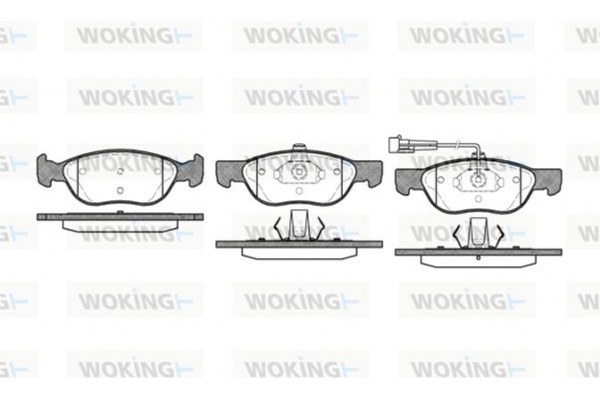 Woking Σετ τακάκια, Δισκόφρενα - P4873.11