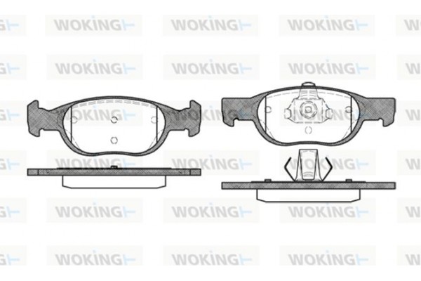 Woking Σετ τακάκια, Δισκόφρενα - P4883.10