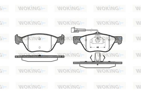 Woking Σετ τακάκια, Δισκόφρενα - P4893.02