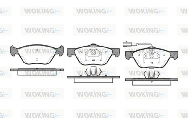 Woking Σετ τακάκια, Δισκόφρενα - P4893.21