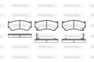 Woking Σετ τακάκια, Δισκόφρενα - P4923.02