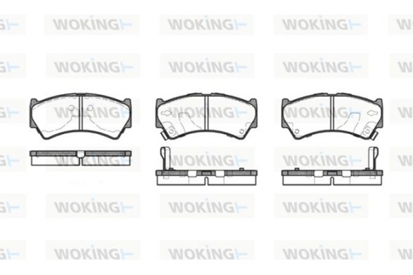 Woking Σετ τακάκια, Δισκόφρενα - P4923.52