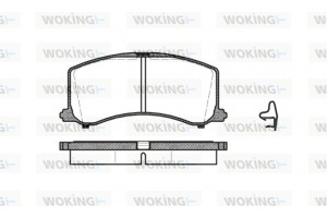 Woking Σετ τακάκια, Δισκόφρενα - P4953.02
