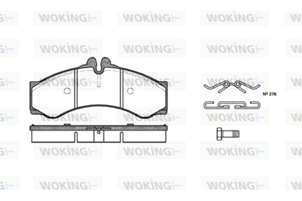 Woking Σετ τακάκια, Δισκόφρενα - P7143.00