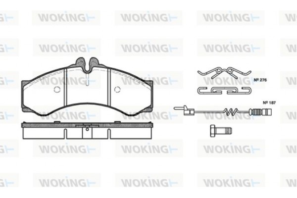 Woking Σετ τακάκια, Δισκόφρενα - P7143.02