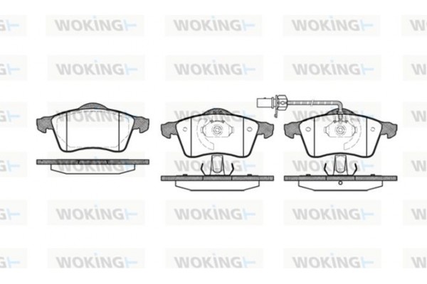 Woking Σετ τακάκια, Δισκόφρενα - P7183.01