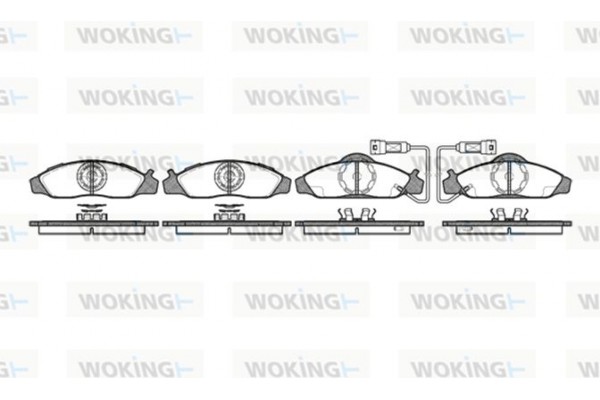 Woking Σετ τακάκια, Δισκόφρενα - P7243.02