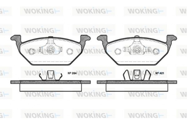 Woking Σετ τακάκια, Δισκόφρενα - P7333.20