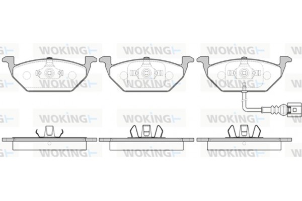 Woking Σετ τακάκια, Δισκόφρενα - P7333.41