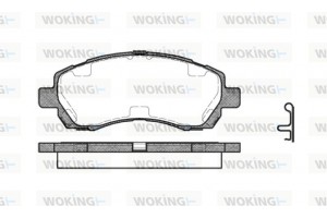 Woking Σετ τακάκια, Δισκόφρενα - P7473.02