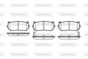 Woking Σετ τακάκια, Δισκόφρενα - P7493.02