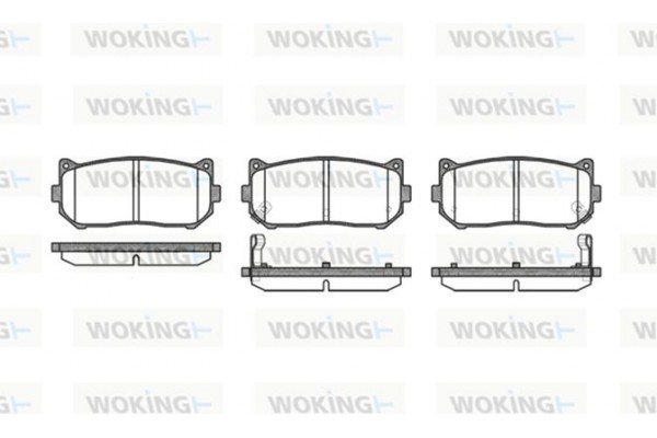 Woking Σετ τακάκια, Δισκόφρενα - P7493.02