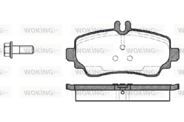 Woking Σετ τακάκια, Δισκόφρενα - P7503.00