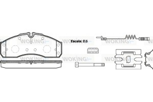Woking Σετ τακάκια, Δισκόφρενα - P7513.22