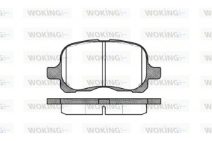 Woking Σετ τακάκια, Δισκόφρενα - P7523.00