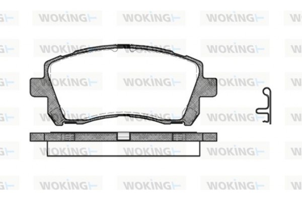 Woking Σετ τακάκια, Δισκόφρενα - P7553.02