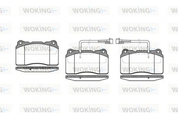 Woking Σετ τακάκια, Δισκόφρενα - P7663.02