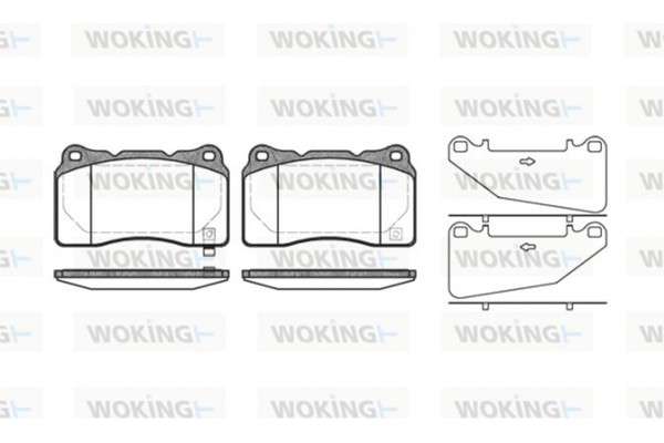 Woking Σετ τακάκια, Δισκόφρενα - P7663.32