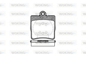 Woking Σετ τακάκια, Δισκόφρενα - P7783.00