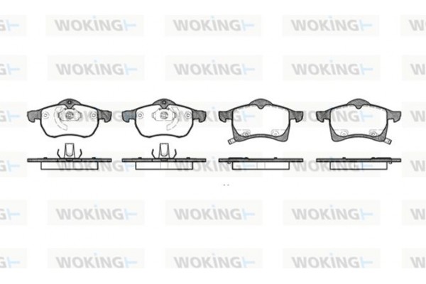 Woking Σετ τακάκια, Δισκόφρενα - P7833.02