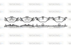 Woking Σετ τακάκια, Δισκόφρενα - P7843.02